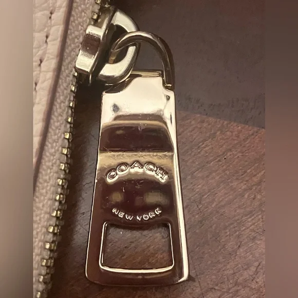 EMBOSSED HORSE AND CARRIAGE CHARLEY CROSSBODY IN PEBBLE LEATHER in Blush Pink - Picture 9 of 12